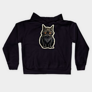 Cute Black Cat Kids Hoodie